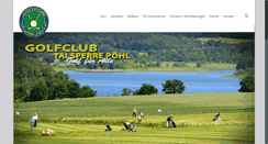 Desktop Screenshot of golfanlage-talsperre-poehl.de